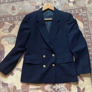 Elegant navy Double-Breasted Women's Blazer